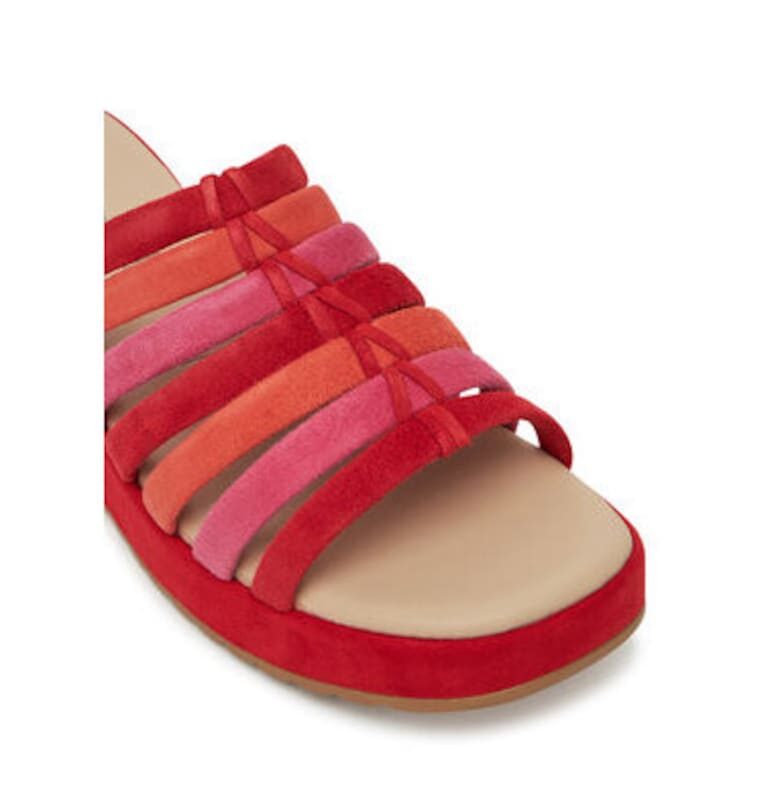 Дамски джапанки - 9-27201-44 -  Естествена кожа - Червен Caprice