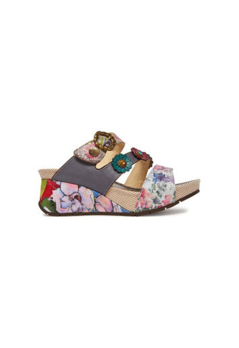 Дамски джапанки - BARRY 30 - Естествена кожа - Лилав - Лилав Laura Vita