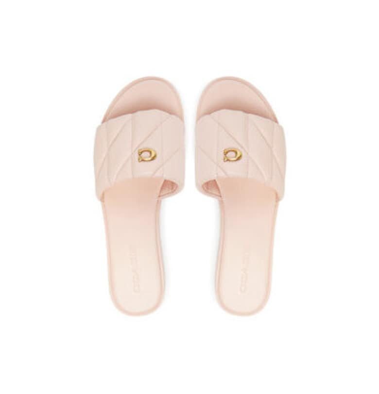 Дамски джапанки - CR047 -  Естествена кожа - Розово Coach