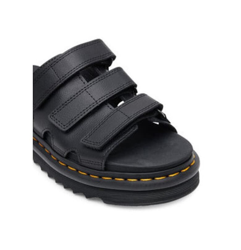 Дамски джапанки - DM40522001 -  Естествена кожа - Черен Dr Martens