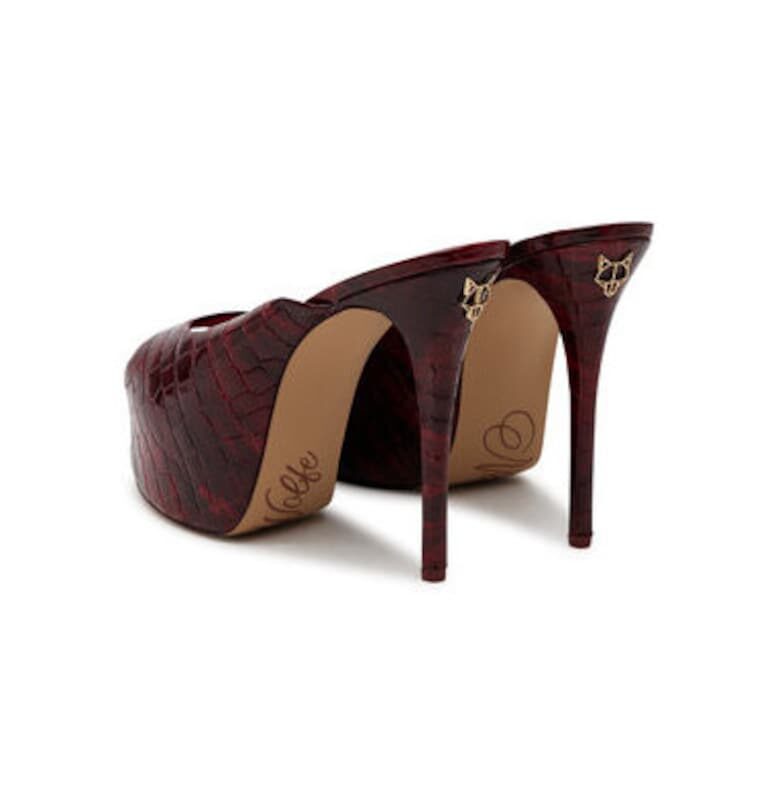 Дамски джапанки  Fab - Естествена кожа - Бордо NAKED WOLFE