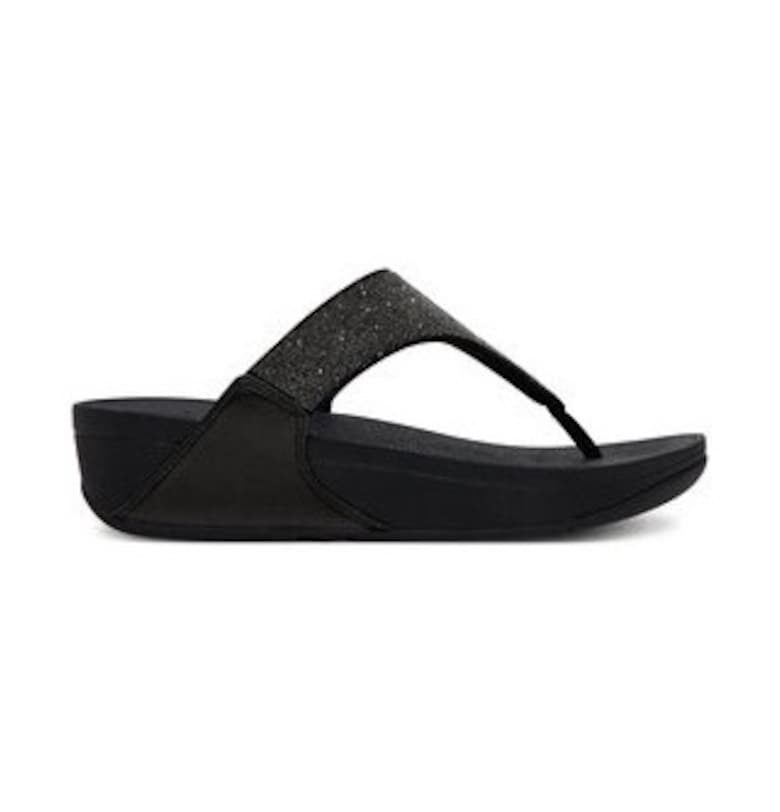 Дамски джапанки  GB4 090 - имитация на кожа - черни Fitflop