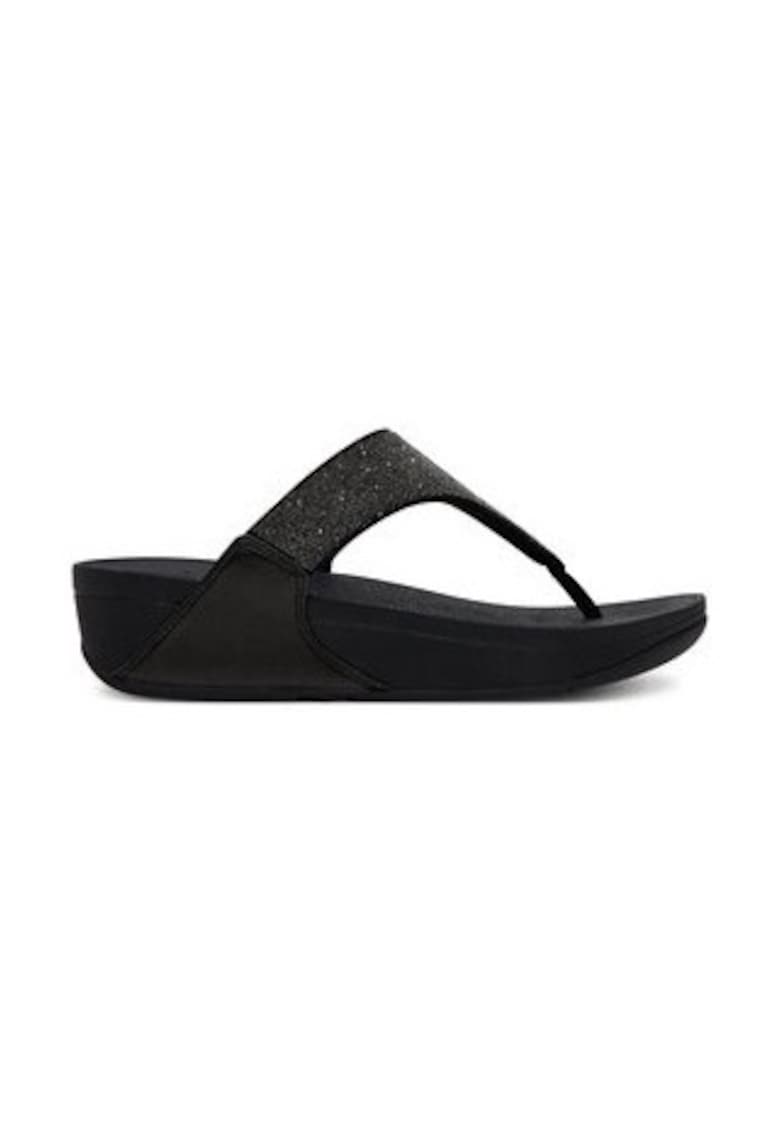 Дамски джапанки GB4 090 - имитация на кожа - черни Fitflop