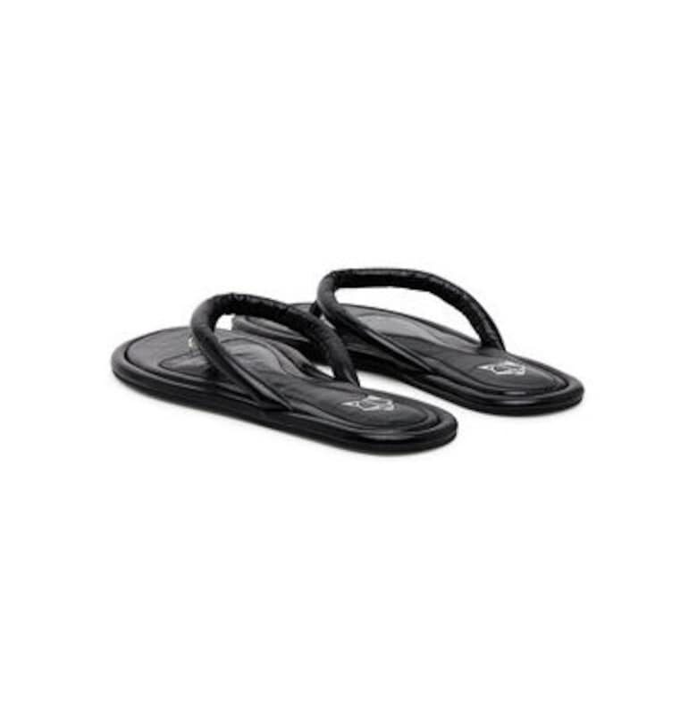 Дамски джапанки  GRENADA - Естествена кожа - Черни - Черен NAKED WOLFE