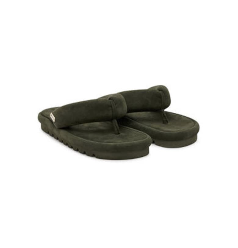 Дамски джапанки  HILARY - Естествена кожа - Зелен - Зелен NAKED WOLFE