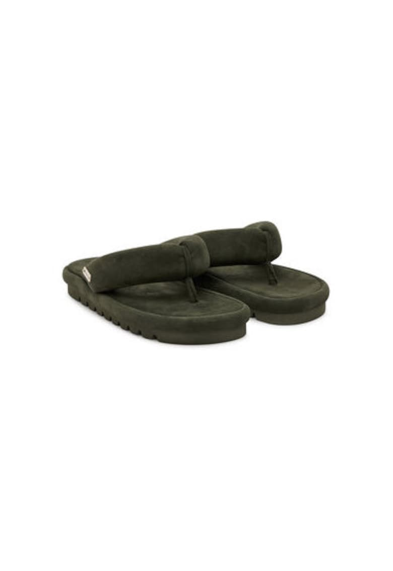 Дамски джапанки HILARY - Естествена кожа - Зелен - Зелен NAKED WOLFE