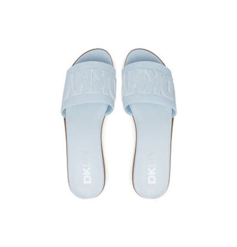 Дамски джапанки - K1500528 -  Текстил - Син DKNY