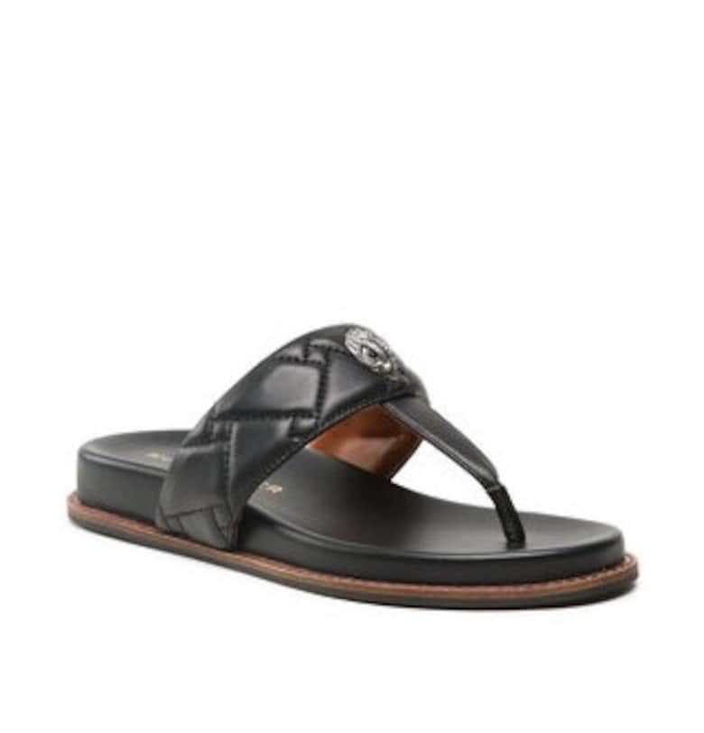 Дамски джапанки  Kensington T-Bar Chunky - органични - черни - 36EU Kurt Geiger