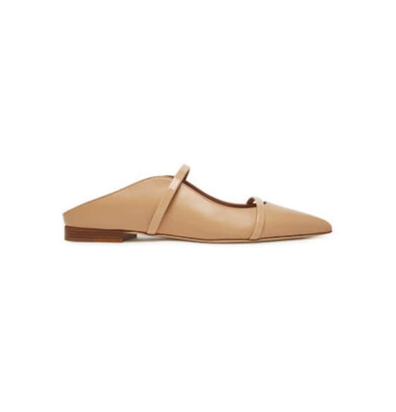 Дамски джапанки - MAUREEN FLAT 327 -  Естествена кожа - Бежов MALONE SOULIERS
