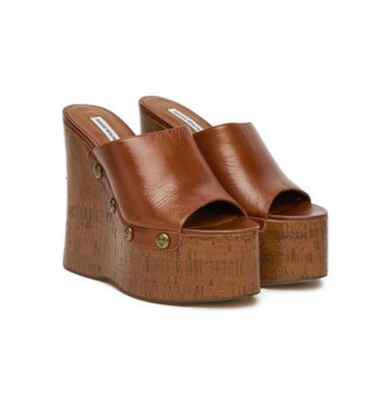 Дамски джапанки - TULIP -  Естествена кожа - Кафяв NAKED WOLFE