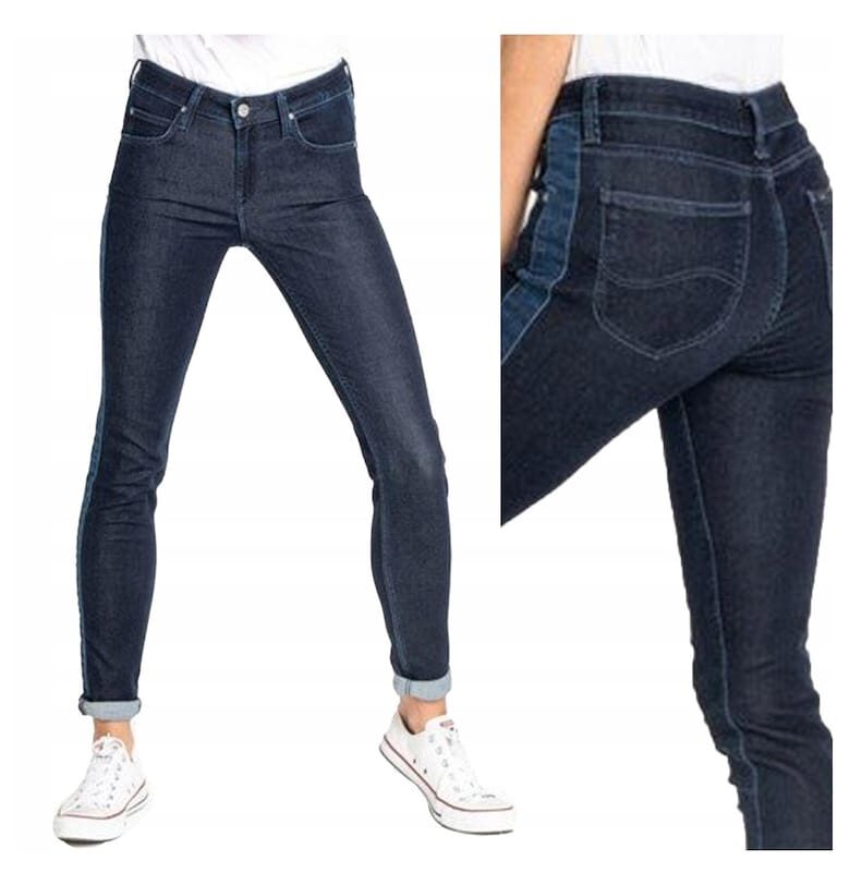 Дамски дънки -  20311-46 - Памучни - Дълги - Petite - W28-L33 US - Сини Lee