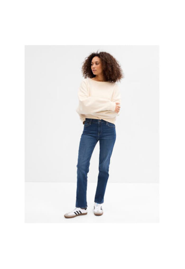 Дамски дънки - 303616038 - Памук/Полиестер - Син GAP