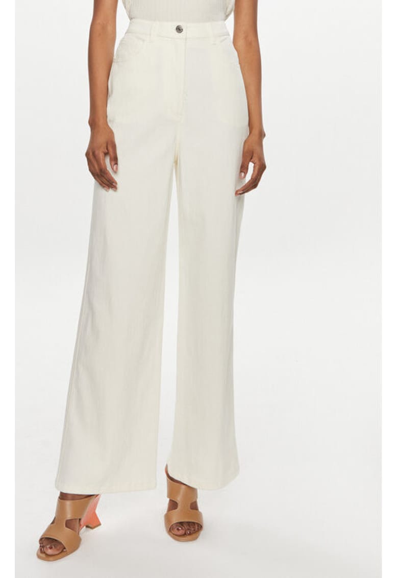 Дамски дънки - 303647551 - Памук/Лен - Бежов - Бежов Samsoe Samsoe