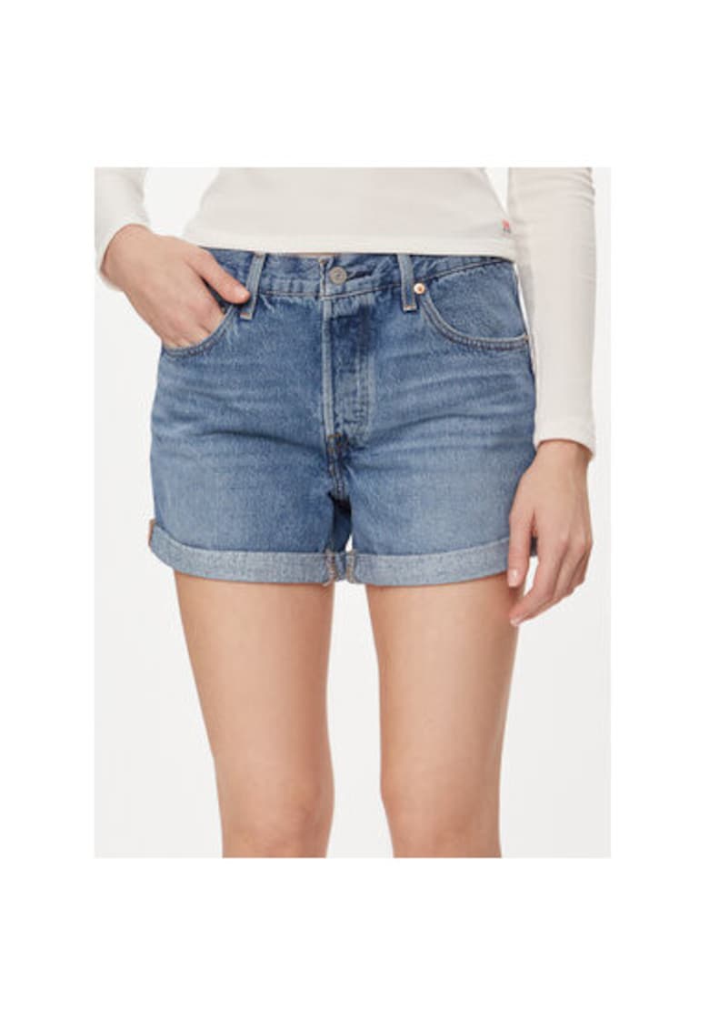 Дамски дънки - 303866372 - Памук - 24 US - Син Levis