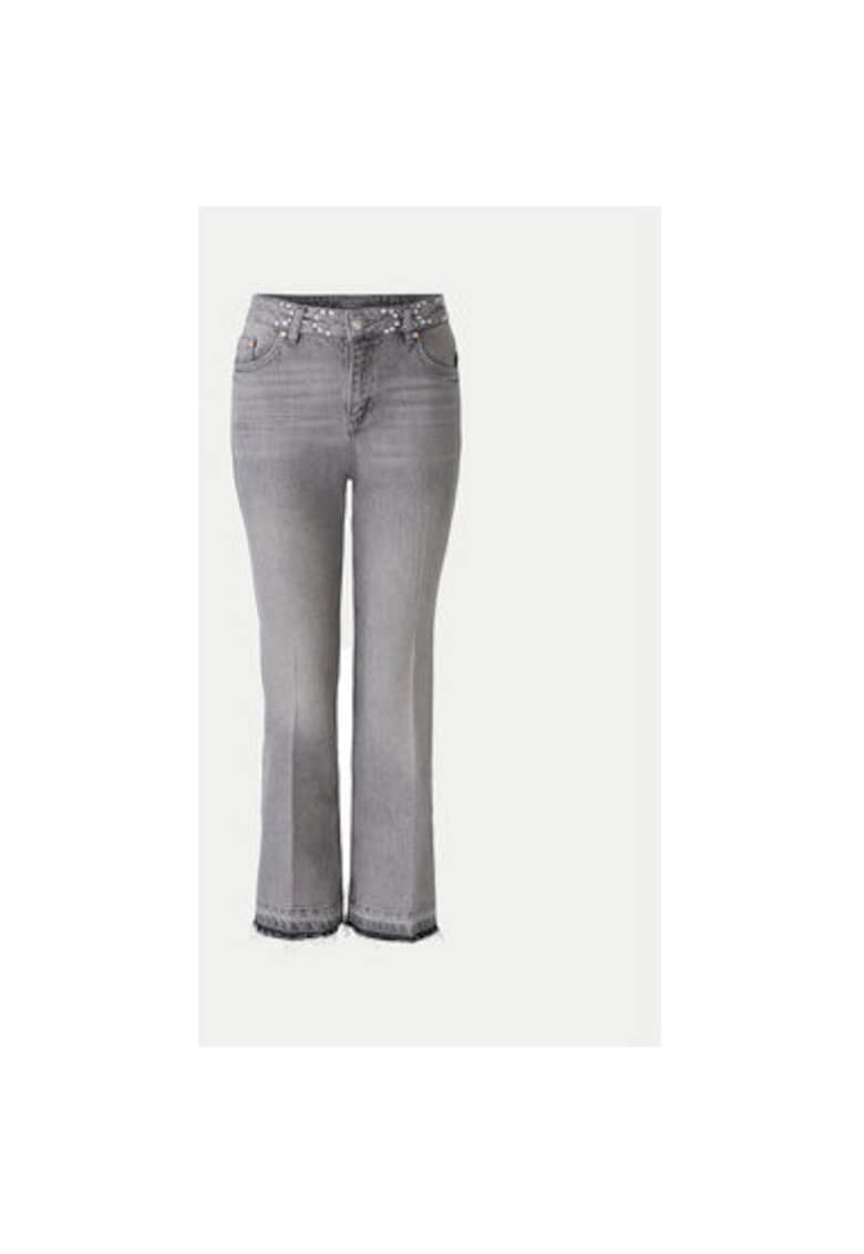 Дамски дънки - 304525520 - Памук - 45276 - Сив Oui