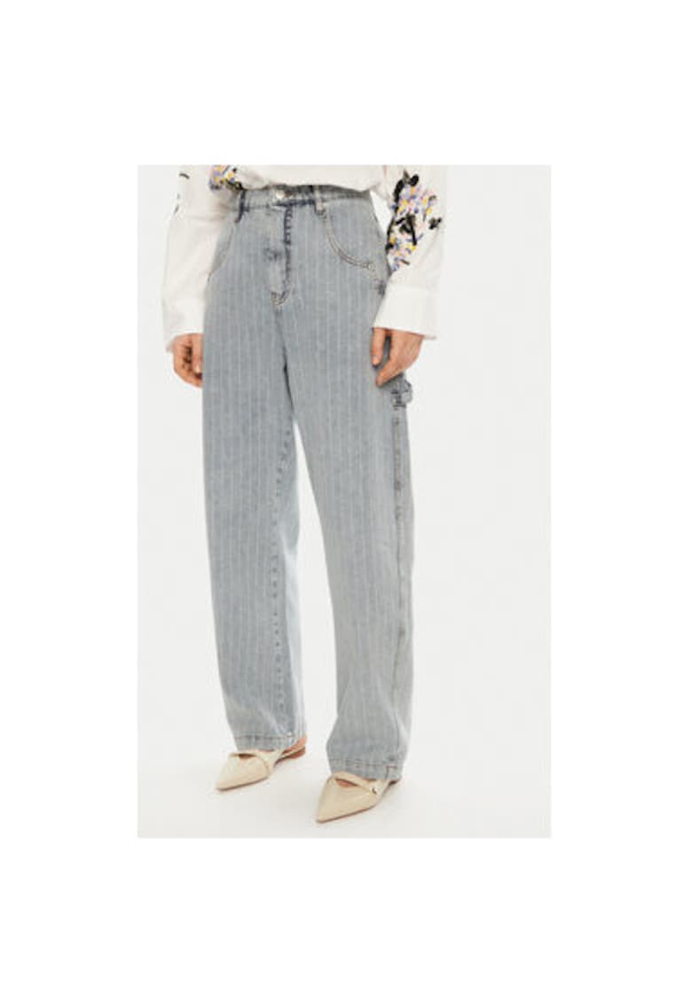 Дамски дънки - 304891526 - Органичен памук - Син Munthe