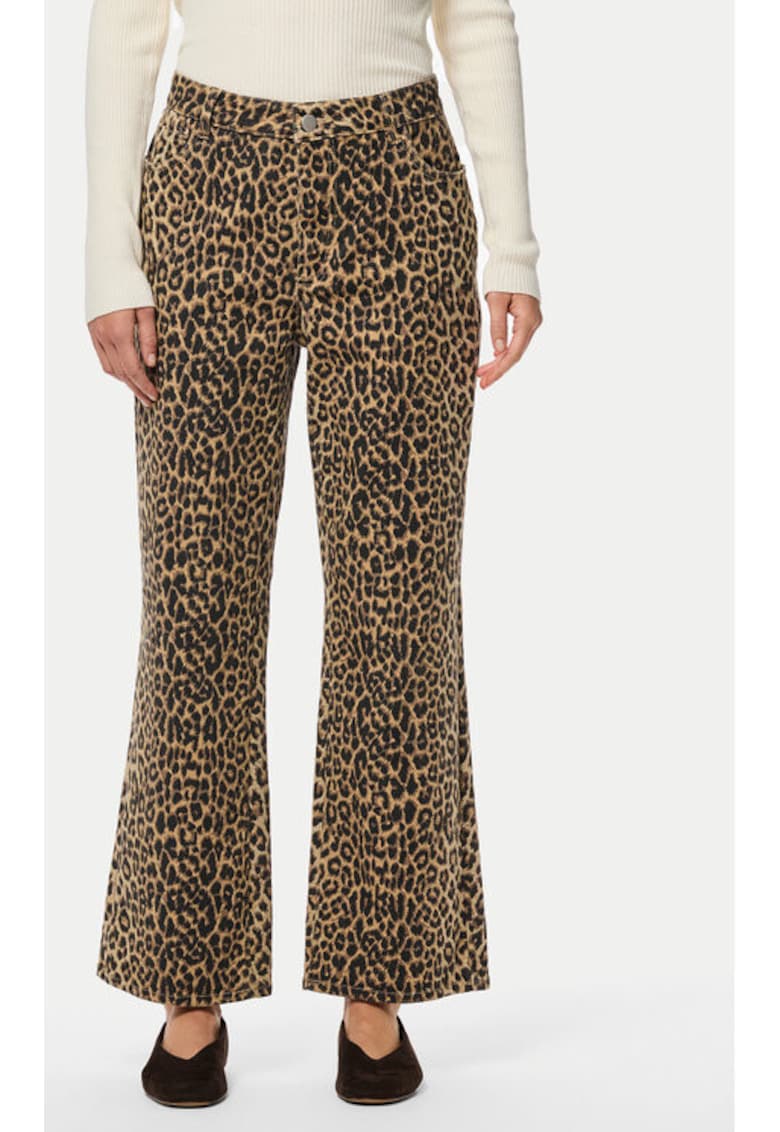 Дамски дънки - 304914942 - Памук/Полиестер - Кафяв - Кафяв Pieces