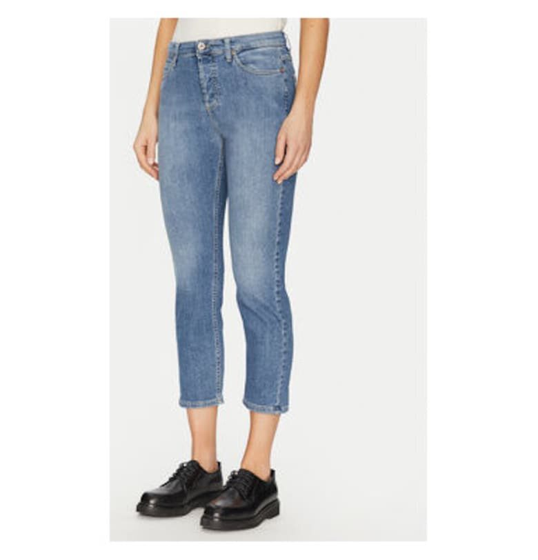 Дамски дънки -  305350862 - Памук - Сив - Сив PLEASE