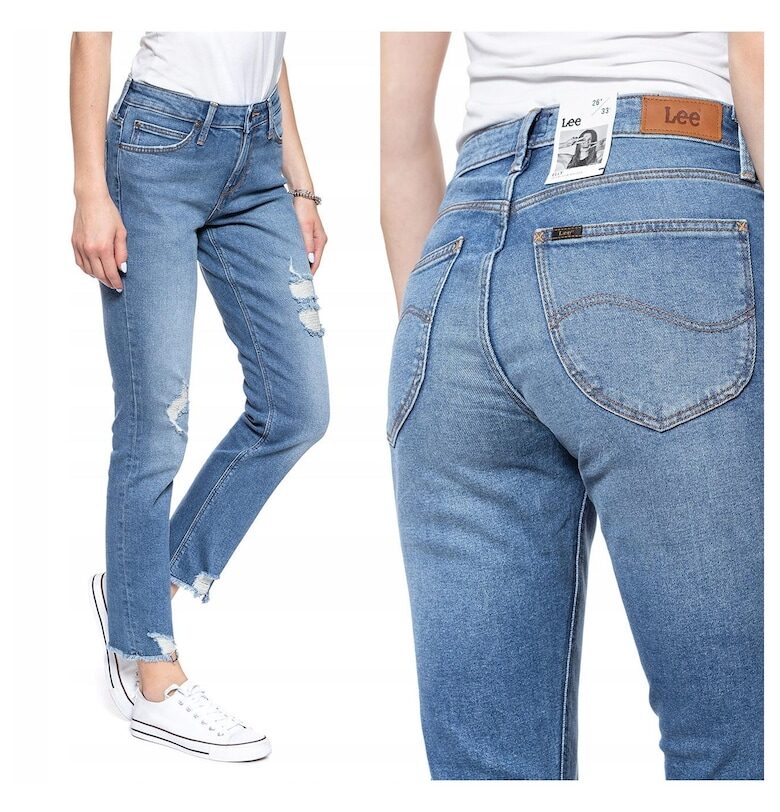 Дамски дънки -  Elly - 18737-27 - Памучни - Дълги - Petite - Дънкови - W25-L31 US - Сини Lee