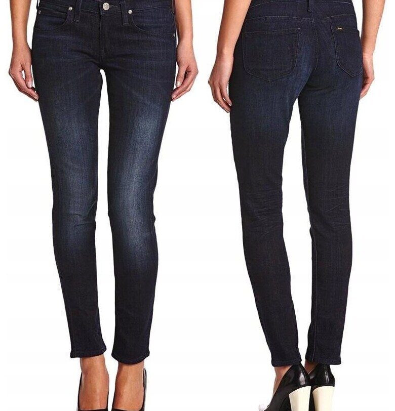 Дамски дънки -  L357Ewdc - 6445-61 - Памучни - Дълги - Petite - Дънкови - W28-L35 US - Сини Lee