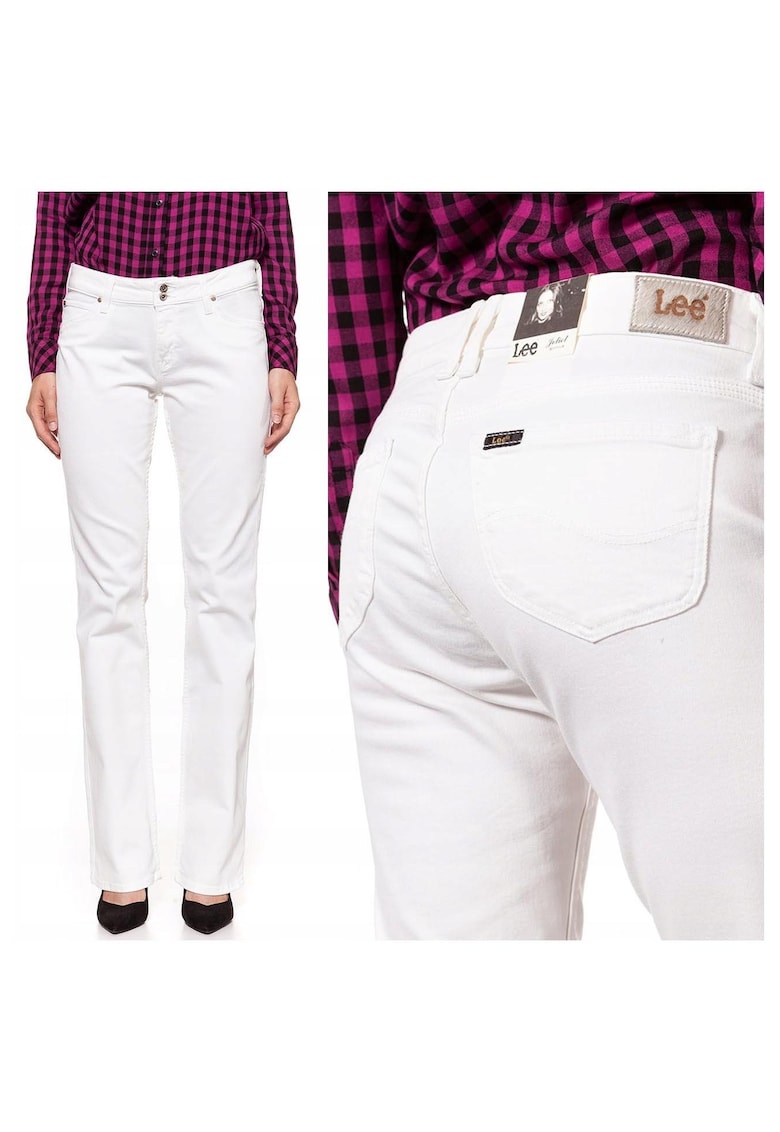 Дамски дънки - L534Fr12 - 5625-46 - Памук - Дълги - Стандартна кройка - Дънкови - W28-L33 US - Бели Lee