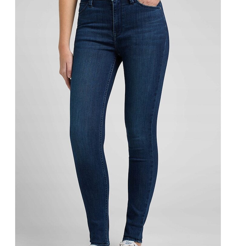 Дамски дънки  SCARLETT - памук/полиестер/еластан - тъмносин - Lee