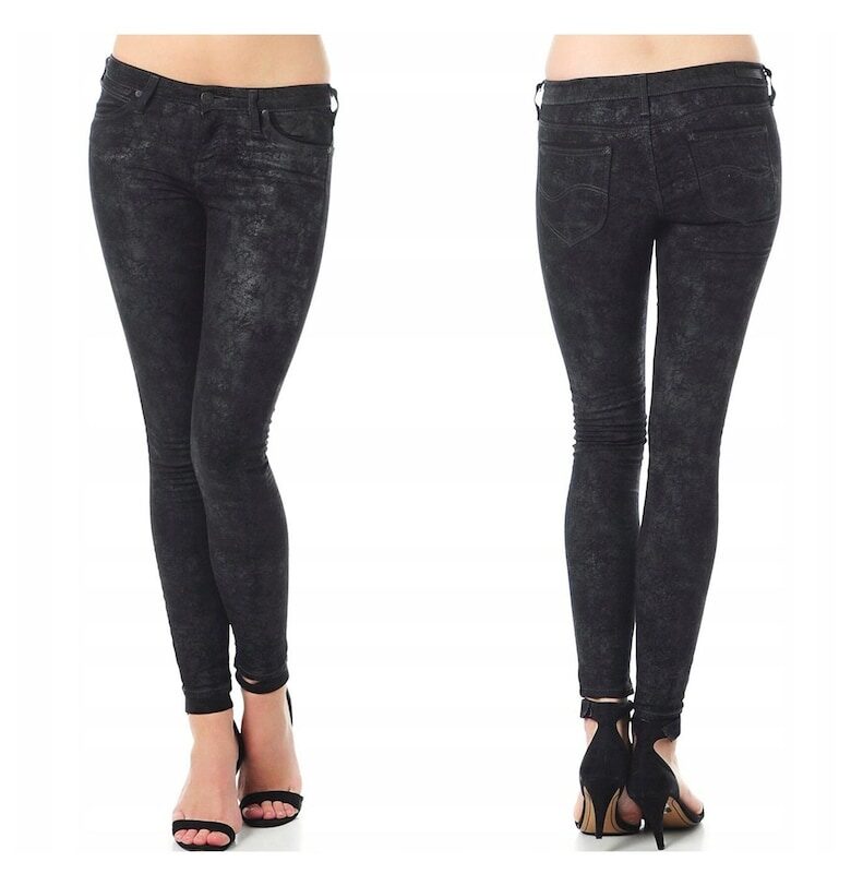 Дамски дънки -  Scarlett - 1187-26 - Памучни - Дълги - Petite - Дънкови - W24-L31 US - Черни Lee