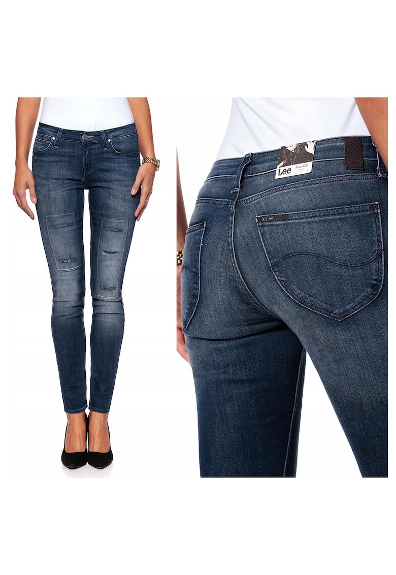 Дамски дънки - Scarlett - 1234-44 - Памучни - Дълги - Petite - Дънкови - W26-L33 US - Сини Lee