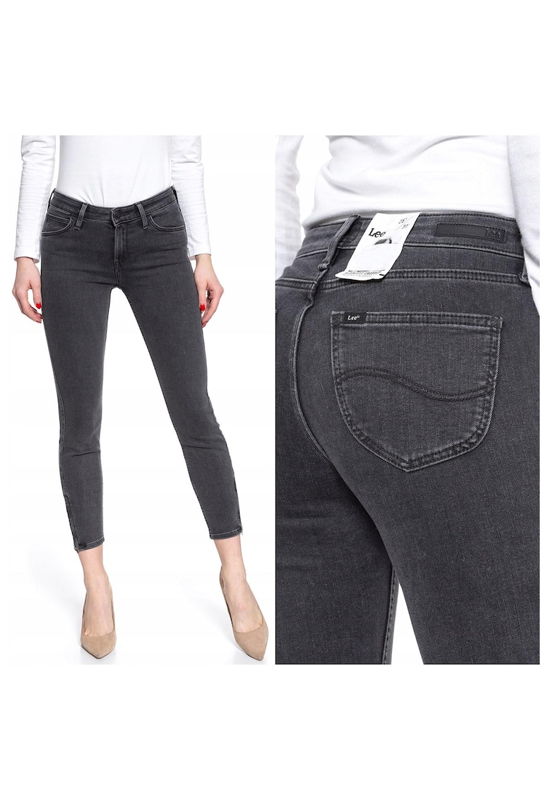 Дамски дънки - Scarlett - 18743-43 - Памучни - Дълги - Petite - Дънкови - W25-L33 US - Черни Lee