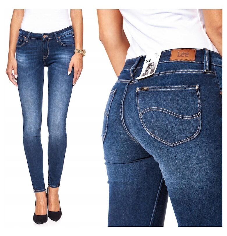 Дамски дънки -  Scarlett - 4470-26 - Памучни - Дълги - Petite - Дънкови - W24-L31 US - Сини Lee