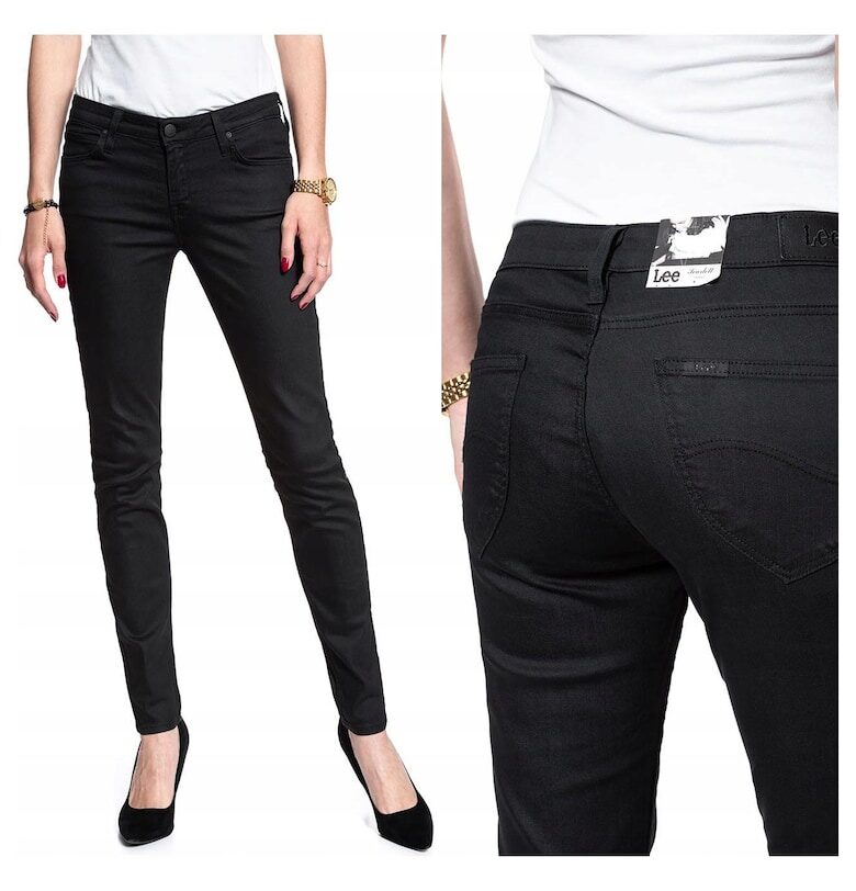 Дамски дънки -  Scarlett - 6155-43 - Памучни - Дълги - Petite - Дънкови - W25-L33 US - Черни Lee