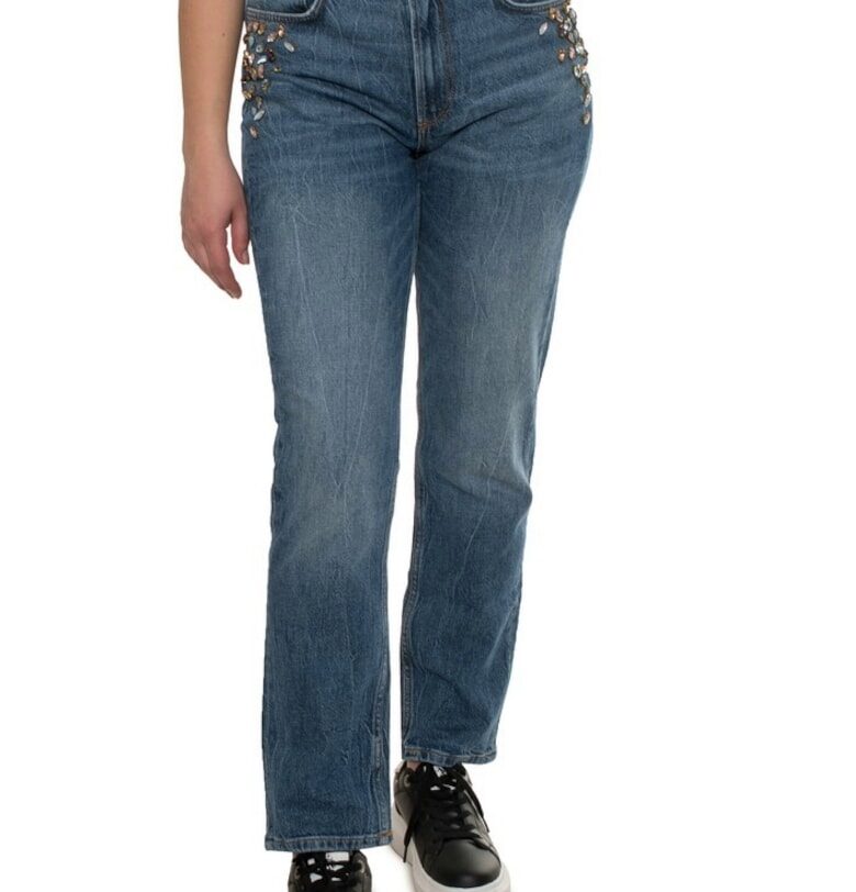 Дамски дънки  W1PA62 - Син GUESS