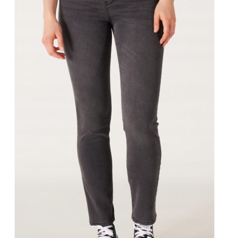 Дамски дънки  Zuri - памук/полиестер/еластан - вталени - сиви Wrangler