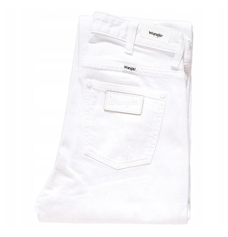 Дамски дънки -  Ретро прави - 11147-185 - Памук - Дълги - Стандартна кройка - Дънкови - W25-L32 US - Бели Wrangler