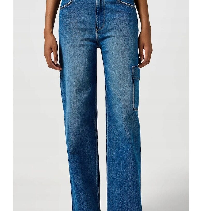 Дамски дънки -  памук/еластан - сини Wrangler