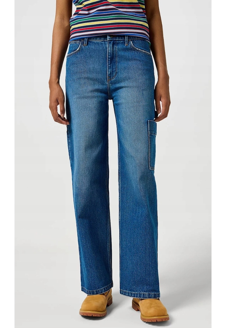 Дамски дънки - памук/еластан - сини Wrangler