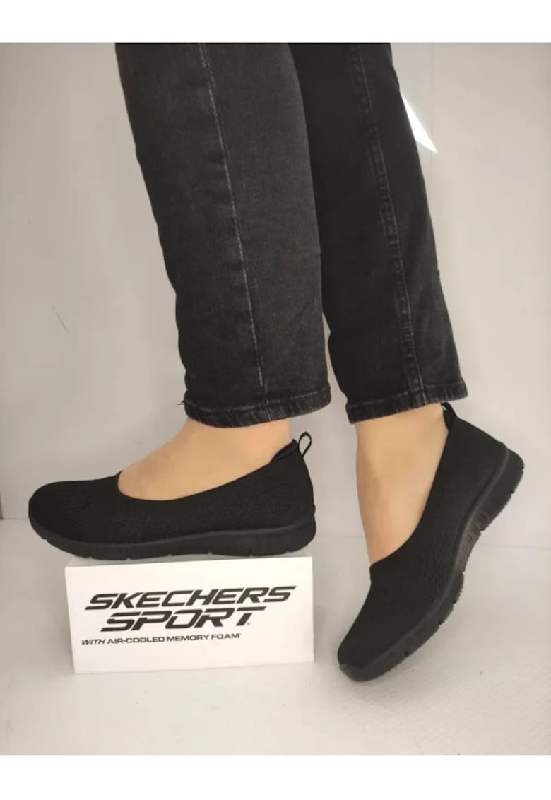 Дамски ежедневни обувки 100625 Bbk - Черни - Черен Skechers