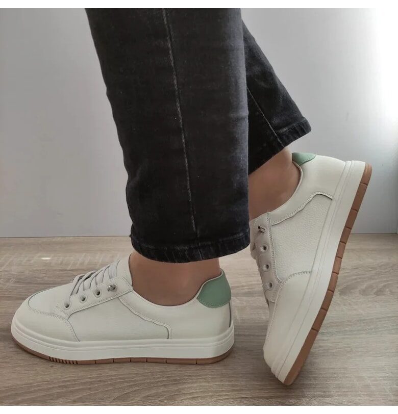 Дамски ежедневни обувки  8196-8 Крем + Вернил - Крем - Крем FRANCO GERARDO