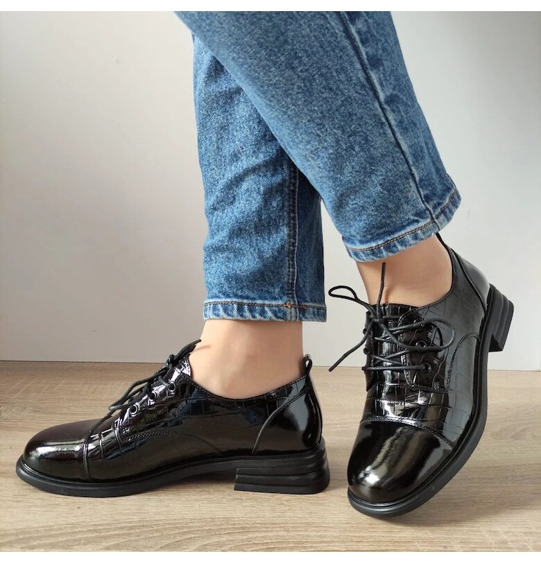 Дамски ежедневни обувки  S75785-1L черен лак - черен лак - Черен FORMAZIONE