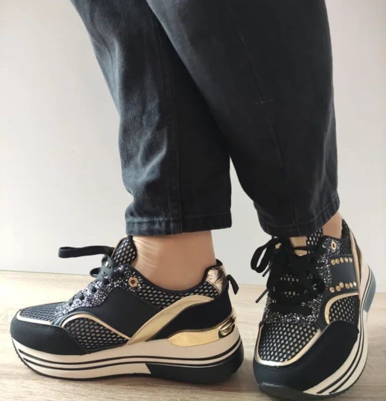 Дамски ежедневни обувки  Wsc250125-1 - Черни - Черен Jomix