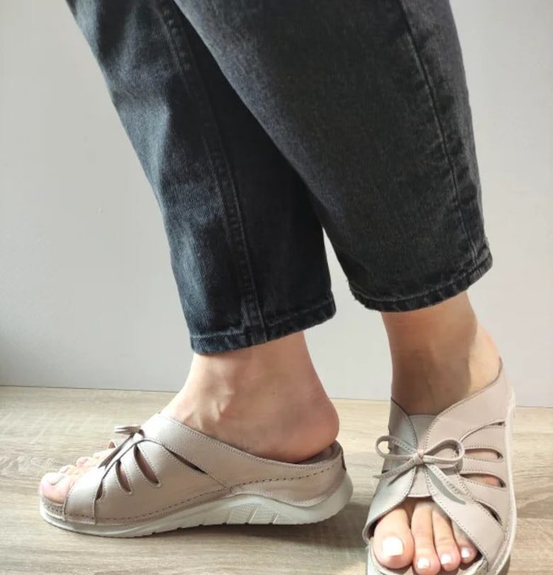 Дамски ежедневни сабо  05-6085 Бежов - Бежов BIO FLEX