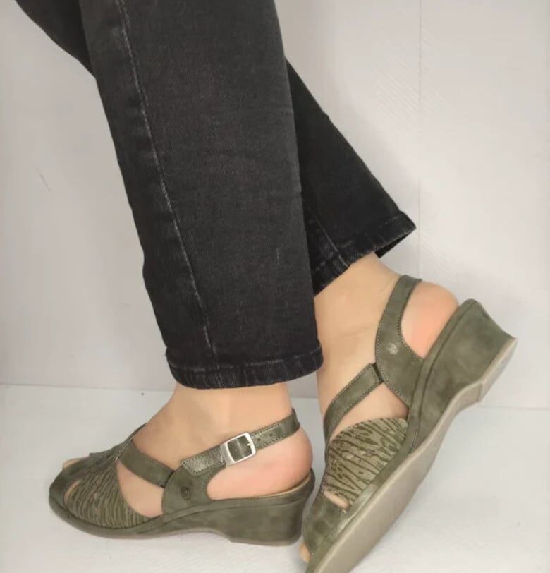 Дамски ежедневни сандали  0264Pt Roma 40-N Каки - Зелени - Зелен Suave