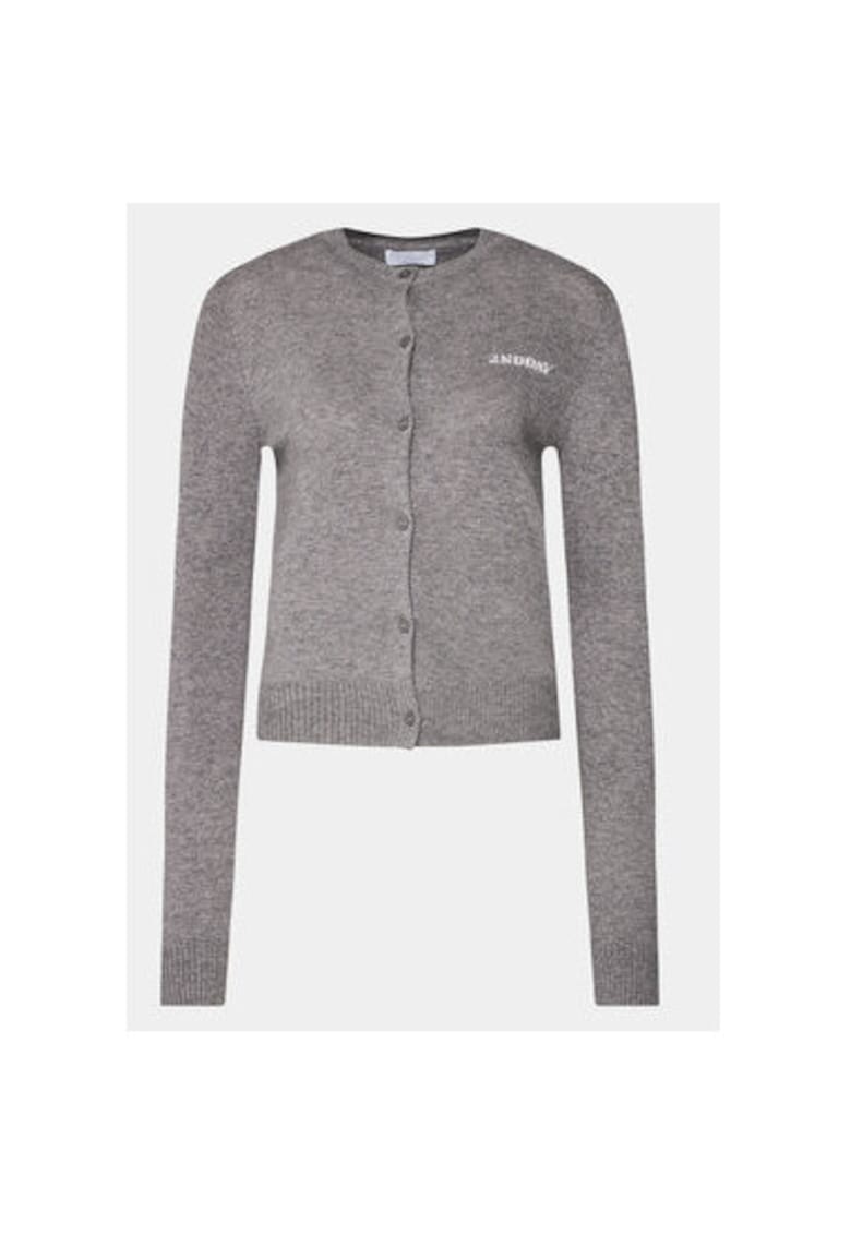 Дамски кардиган - 2-ри ден - 304005206 - Вълна/Полиамид - Сив - Сив 2ndday