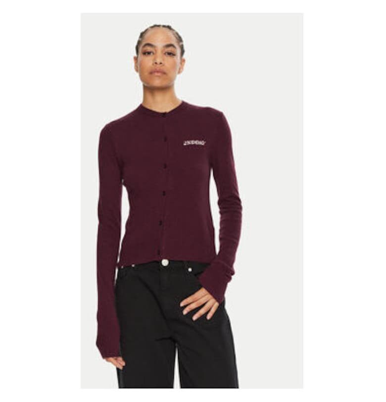 Дамски кардиган - 2-ри ден - 304474965 - Вискоза/Найлон - Червен - Червен 2ndday