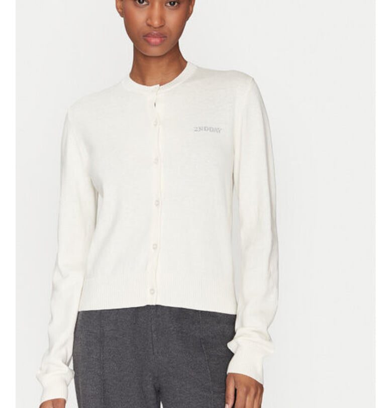 Дамски кардиган - 2-ри ден - 305138613 - Памук/Вълна - Бежов - Бежов 2ndday