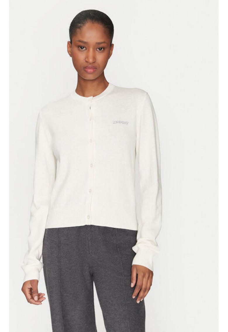 Дамски кардиган - 2-ри ден - 305138613 - Памук/Вълна - Бежов - Бежов 2ndday