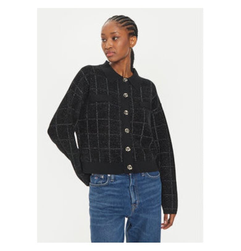 Дамски кардиган -  304333958 - Вискоза/Полиамид - Черен - Черен BOSS