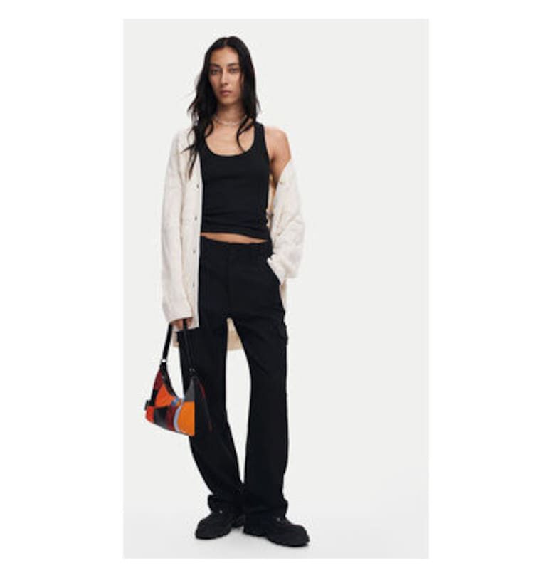 Дамски кардиган -  304477485 - Акрил/Полиестер - Бежов - Бежов DESIGUAL