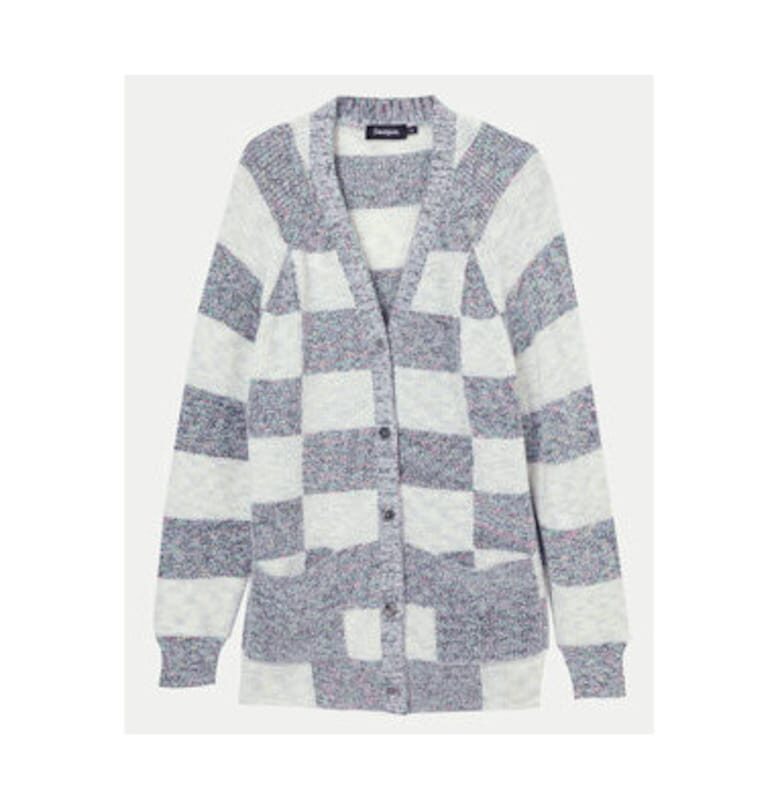 Дамски кардиган -  304477676 - Акрил/Полиестер/Полиамид - Бежов - Бежов DESIGUAL