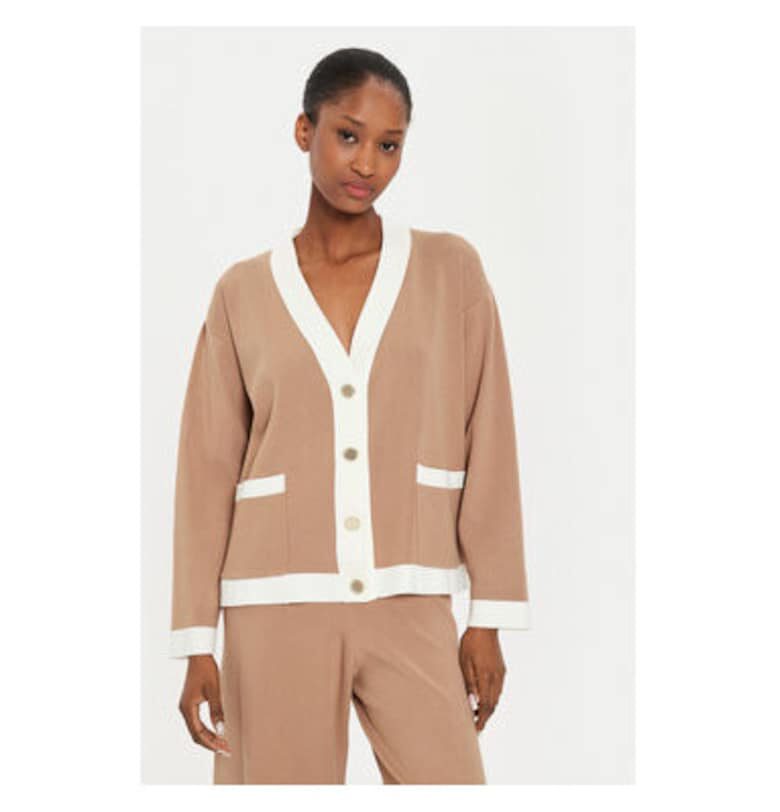 Дамски кардиган -  304638220 - Вискоза/Полиестер - Един размер INTL - Кафяв kontatto